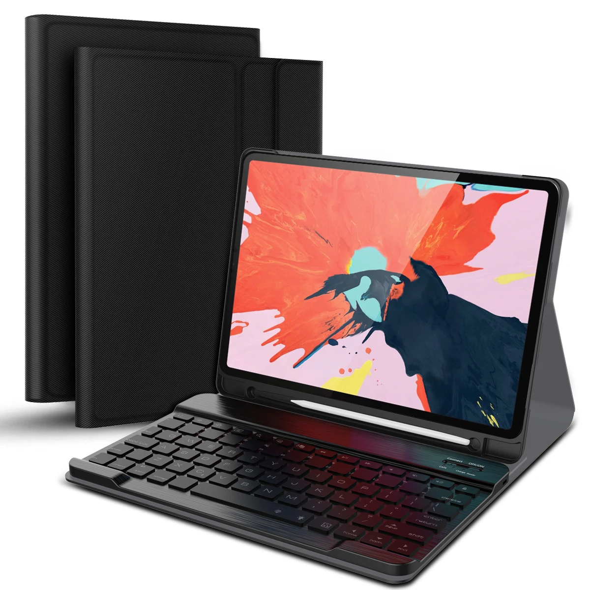 For Apple iPad Pro 11 2018 American Keyboard with PU Leather Case Pen Holder Separable Bluetooth Keyboard Tablet Protector Cover
For Apple iPad Pro 11 2018 American Keyboard with PU Leather Case Pen Holder Separable Bluetooth Keyboard Tablet Protector Cover