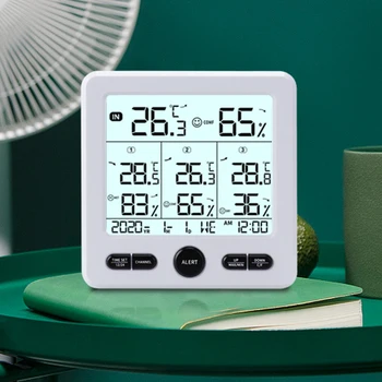 Indoor Room LCD Electronic Temperature Humidity Meter Digital Thermometer Hygrometer Weather Station Alarm Clock
Indoor Room LCD Electronic Temperature Humidity Meter Digital Thermometer Hygrometer Weather Station Alarm Clock