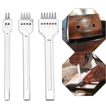 3Pcs 4mm 1/2/4/6 Prong Inch Chisel Leather Craft Tools Hole Punch Lacing Stitching DIY Leather Hole Puncher
3Pcs 4mm 1/2/4/6 Prong Inch Chisel Leather Craft Tools Hole Punch Lacing Stitching DIY Leather Hole Puncher