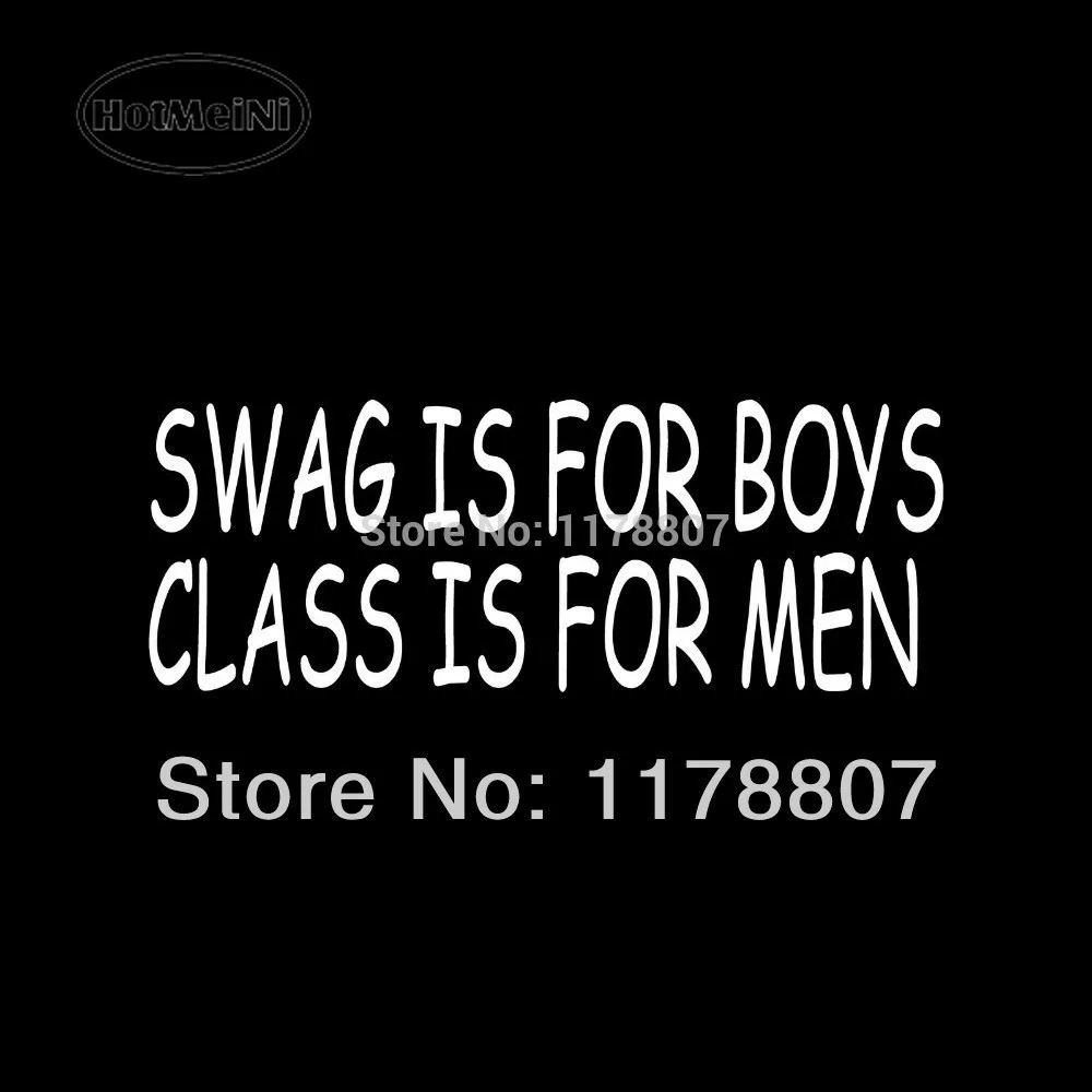 HotMeiNi SWAG IS FOR BOYS CLASS MEN Car Sticker for Window Vinyl Decal Funny Gift Cute | Автомобили и мотоциклы
