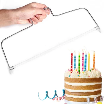 Baking Tools Stainless Steel Wire Cake Slicer Level Leveler Slices Cutter Tool Adjustable Kitchen Accessories new
Baking Tools Stainless Steel Wire Cake Slicer Level Leveler Slices Cutter Tool Adjustable Kitchen Accessories new