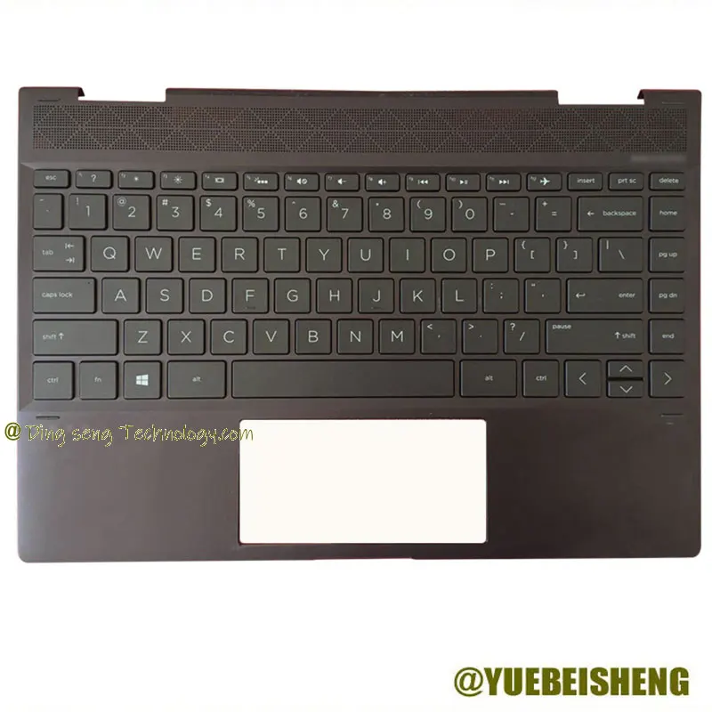 

YUEBEISHENG 95%New/Org for HP ENVY X360 13-AG 13-AG0007AU 13-AG0006AU TPN-W133 Palmrest US keybaord w/ Backlit Keyboard