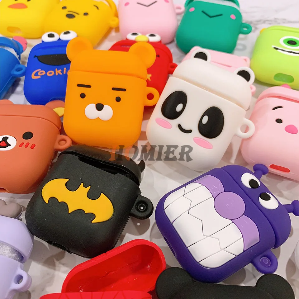 Cartoon Silicone Bluetooth Earphone Case For Apple AirPods Ultra-thin Cute Protection Cover soft For AirPods Charger Box Funda
Cartoon Silicone Bluetooth Earphone Case For Apple AirPods Ultra-thin Cute Protection Cover soft For AirPods Charger Box Funda