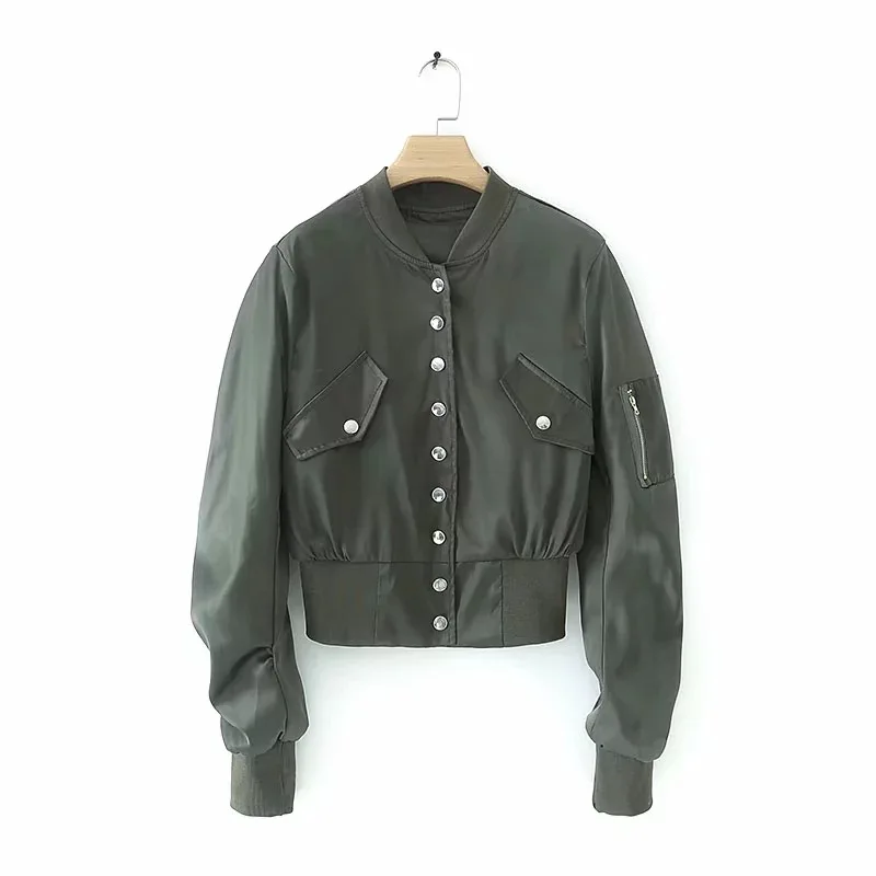 2019 New Products INS Europe And America WOMEN'S Dress Button after Pleated Baseball Uniform Jacket
2019 New Products INS Europe And America WOMEN'S Dress Button after Pleated Baseball Uniform Jacket