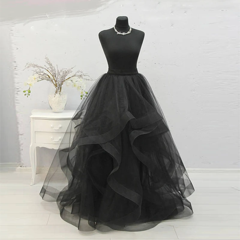 

Custom Made Floor Length Maxi Skirt Tutu Long Gorgeous Women Skirts Puffy Ball Gown Special Edge