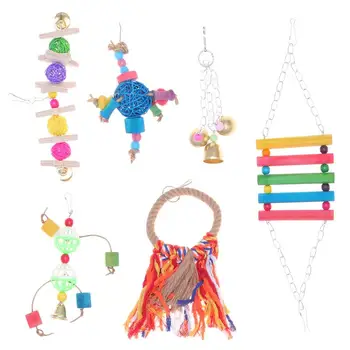 6 pcs Useful Chewing Toy Practical Hanging Bridge Toy Bite Toy Swing Toy for Inn
6 pcs Useful Chewing Toy Practical Hanging Bridge Toy Bite Toy Swing Toy for Inn