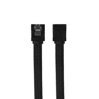 50CM SATA 3.0 III SATA3 7pin Data Cable 6Gb/s SSD Cables HDD Hard Disk Data Cord with Nylon Sleeved Premium Version(Black)
50CM SATA 3.0 III SATA3 7pin Data Cable 6Gb/s SSD Cables HDD Hard Disk Data Cord with Nylon Sleeved Premium Version(Black)