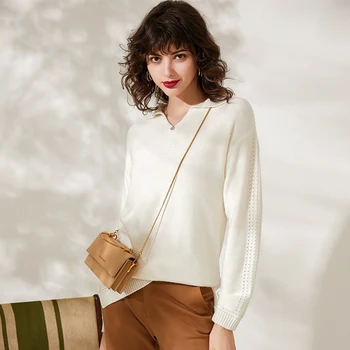 New style cashmere sweater women sweaters and pullover long sleeve turn-down collar female pullover women knit jumper pull femme
New style cashmere sweater women sweaters and pullover long sleeve turn-down collar female pullover women knit jumper pull femme