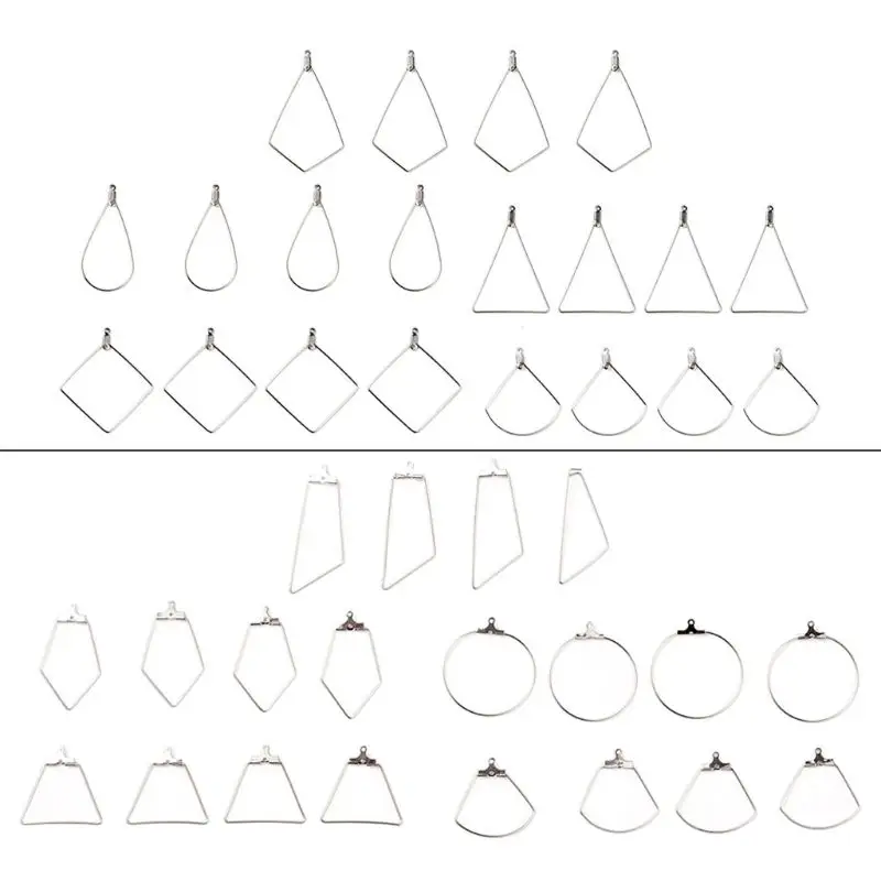 20Pcs Hoop Earring Findings Teardrop Square Round Irregular Fan Shape Beading Hoop Earrings Findings Jewelry Making DIY Craft
20Pcs Hoop Earring Findings Teardrop Square Round Irregular Fan Shape Beading Hoop Earrings Findings Jewelry Making DIY Craft