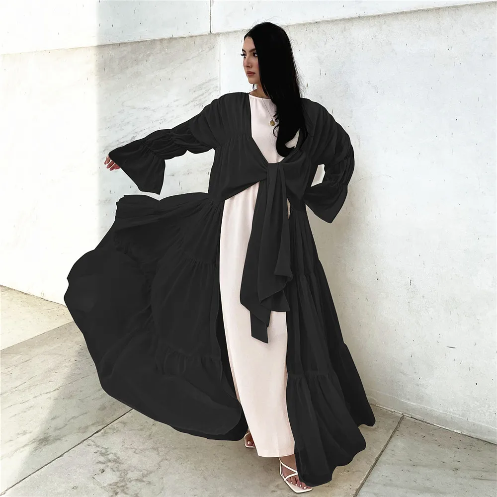 Ramadan Chiffon Muslim Hijab Dress Puff Sleeve Abayas For Women Turkey Islam Clothing Dubai Kimono Robe Femme Musulmane Kaftan
Ramadan Chiffon Muslim Hijab Dress Puff Sleeve Abayas For Women Turkey Islam Clothing Dubai Kimono Robe Femme Musulmane Kaftan