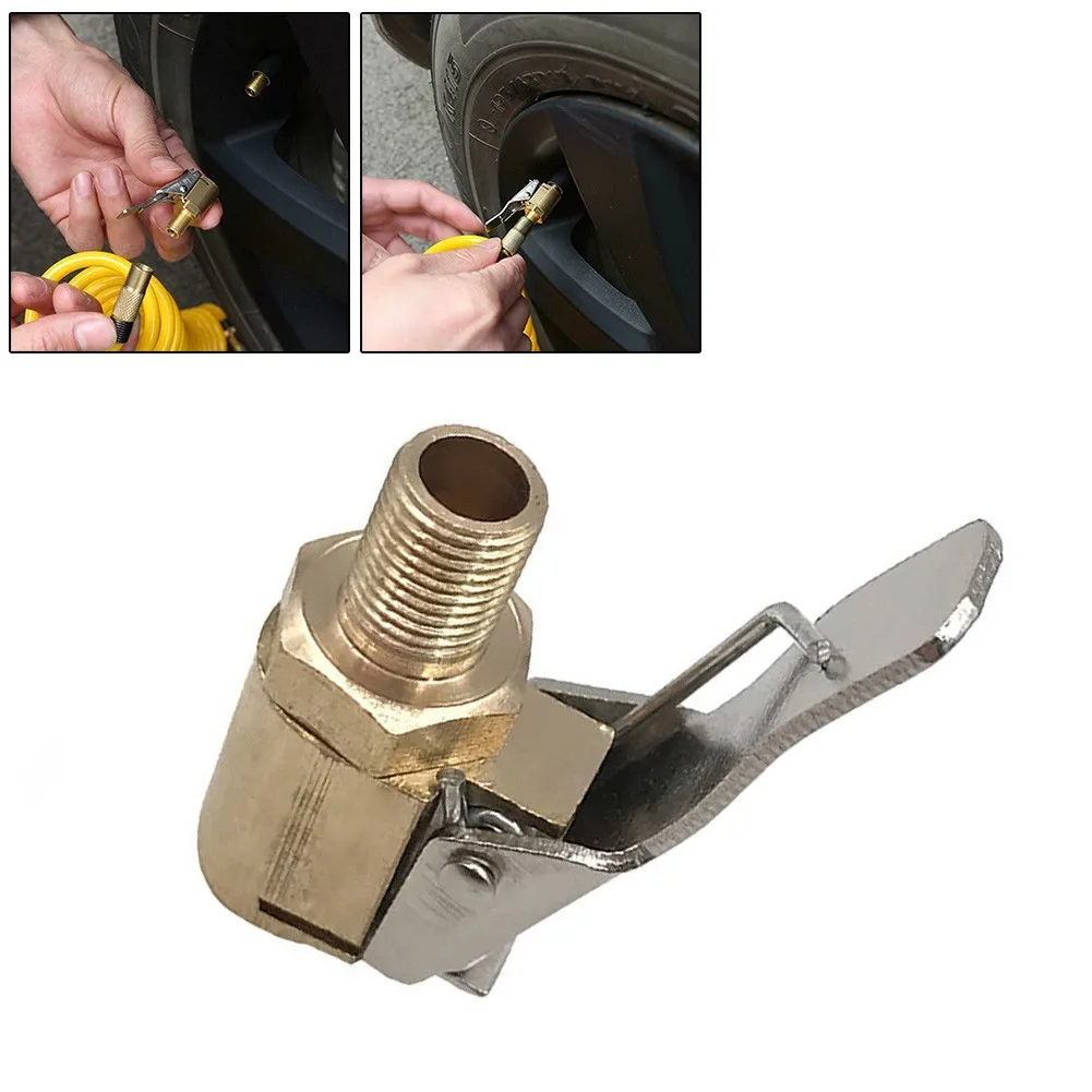 8MM Car Air Pump Nozzle Adapter Truck Tire Inflator Valve Connector Head Clip Metal Fast Conversion Inflatable | Спорт и развлечения