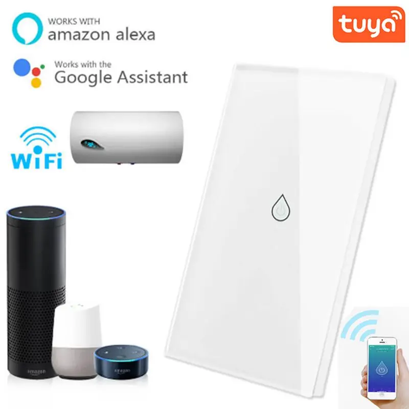WiFi Smart Remote Boiler Switch Water Heater Smart Life Tuya APP Remote Control Amazon Alexa Home Voice Control Water Heater
WiFi Smart Remote Boiler Switch Water Heater Smart Life Tuya APP Remote Control Amazon Alexa Home Voice Control Water Heater
