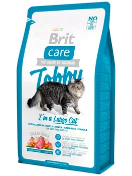 BRIT BRIT CARE CAT TOBBY for adult cats of large breeds with allergy with duck and rice
BRIT BRIT CARE CAT TOBBY for adult cats of large breeds with allergy with duck and rice