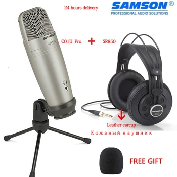 100% Samson C01u Pro Condenser Real-time Monitoring Microphone With Studio Monitor Headphone Sr850For Broadcasting Music Record
100% Samson C01u Pro Condenser Real-time Monitoring Microphone With Studio Monitor Headphone Sr850For Broadcasting Music Record