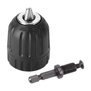 2 Pieces of Hand-Tight Chuck Set Adapter Heavy Duty 1m Keyless Drill Chuck with Adapter Hardware Tools
2 Pieces of Hand-Tight Chuck Set Adapter Heavy Duty 1m Keyless Drill Chuck with Adapter Hardware Tools