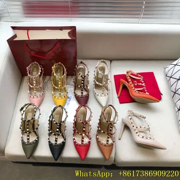 2020 New Summer Thin Heels Women's Pumps Leather fashion designer rivet pointed high heels
2020 New Summer Thin Heels Women's Pumps Leather fashion designer rivet pointed high heels