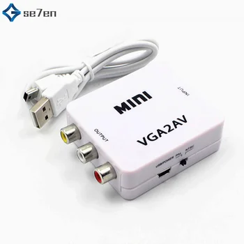 Mini HD 2AV VGA Video Converter Convertor Box AV RCA CVBS to VGA Video Converter Conversor with 3.5mm Audio to PC HDTV Converter
Mini HD 2AV VGA Video Converter Convertor Box AV RCA CVBS to VGA Video Converter Conversor with 3.5mm Audio to PC HDTV Converter