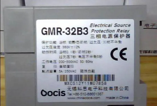 Three-phase AC power protector Phase sequence protector genuine Leji/Kosi GMR-32B3
Three-phase AC power protector Phase sequence protector genuine Leji/Kosi GMR-32B3