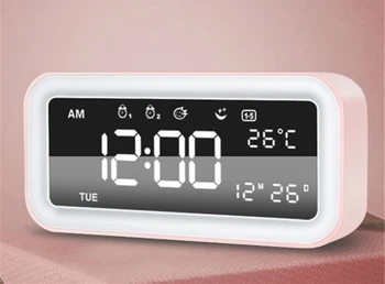 Rechargeable Luminous Alarm Clock Electronic Square Shape Night Light Digital Clock Despertador Led Digital Watch SC OO50AC
Rechargeable Luminous Alarm Clock Electronic Square Shape Night Light Digital Clock Despertador Led Digital Watch SC OO50AC