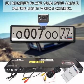 EU Car License Plate Frame Front Rear View HD Camera Night Vision Auto Wired DVR backup Parking Reverse Camera 180 Wide Angle
EU Car License Plate Frame Front Rear View HD Camera Night Vision Auto Wired DVR backup Parking Reverse Camera 180 Wide Angle