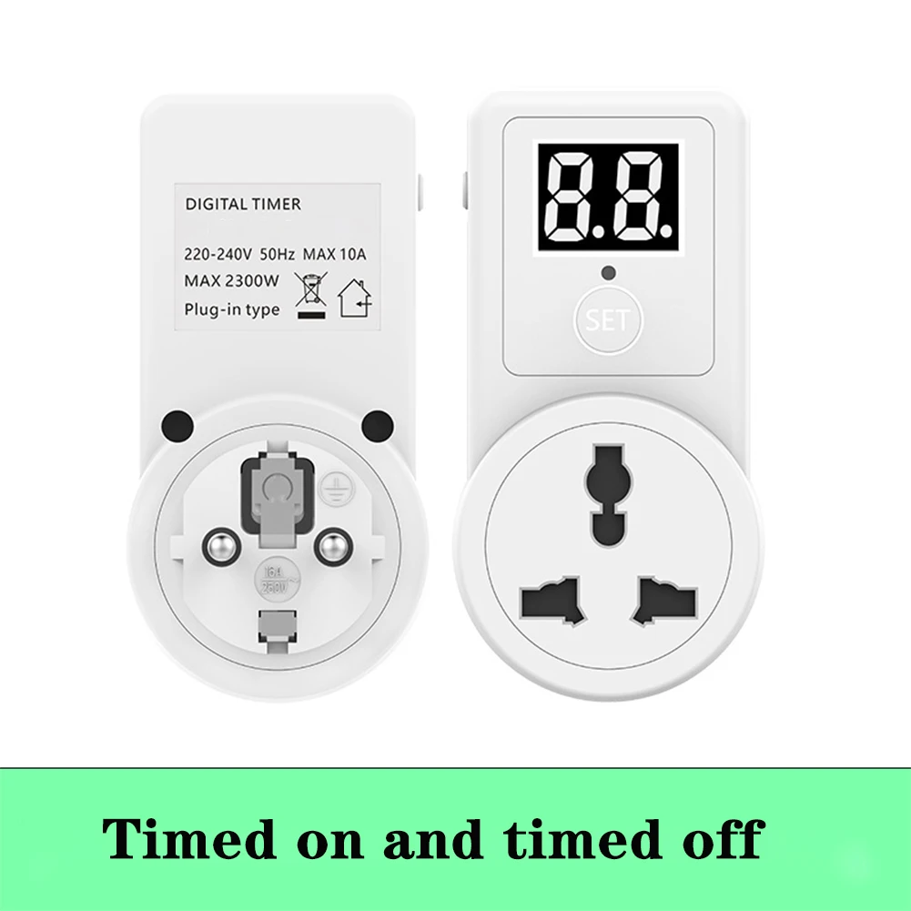 10A Digital Countdown Timer Switch Universal Socket Plug-In Time Control Phone Battery Electric Car Charge Electric EU Plug
10A Digital Countdown Timer Switch Universal Socket Plug-In Time Control Phone Battery Electric Car Charge Electric EU Plug