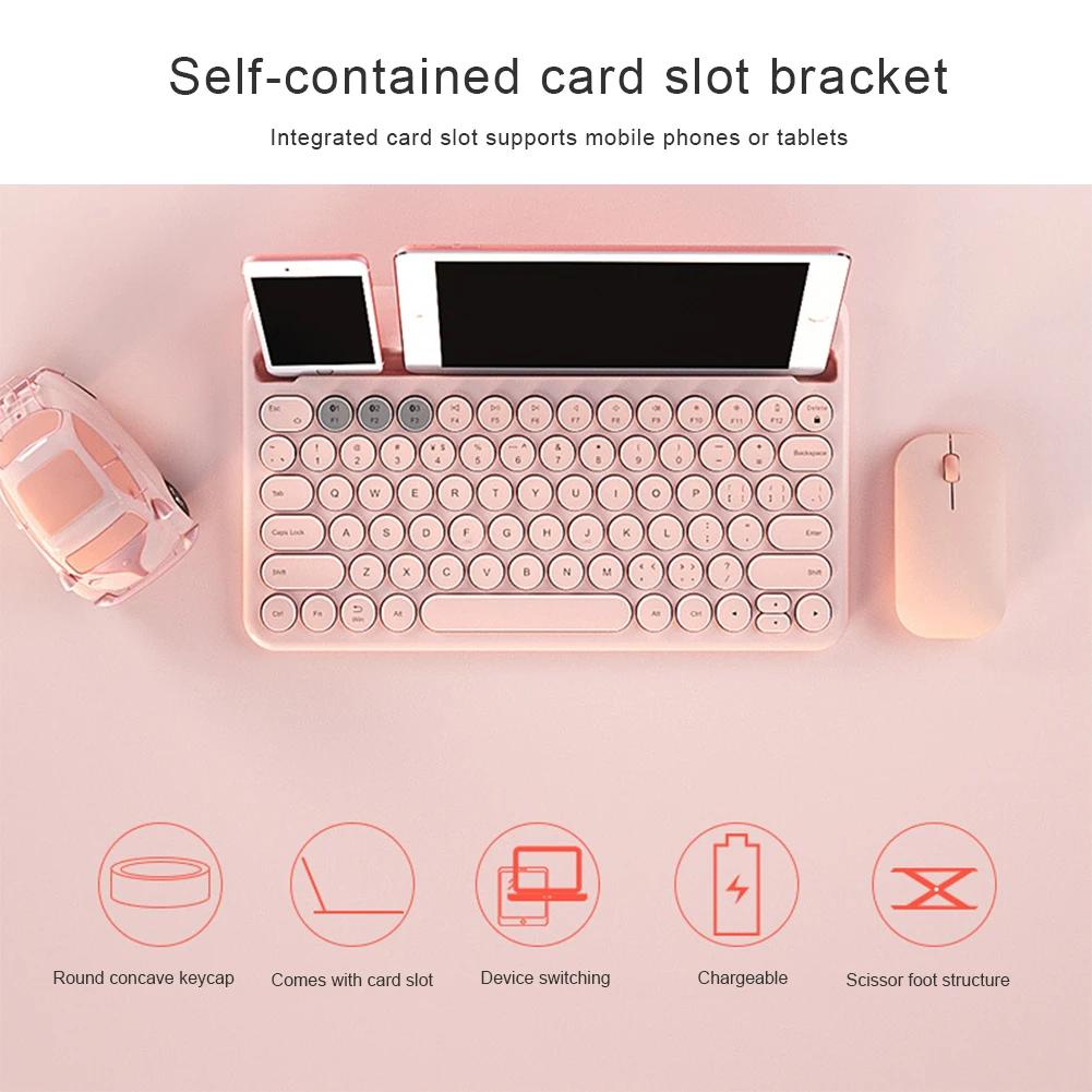 Mini Wireless Keyboard Bluetooth Keyboard For ipad Phone Tablet Rubber keycaps Rechargeable keyboard For Android ios Windows
Mini Wireless Keyboard Bluetooth Keyboard For ipad Phone Tablet Rubber keycaps Rechargeable keyboard For Android ios Windows