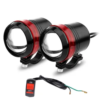 2Pcs Universal U3 Angel Eye Motorcycle LED Headlight Auxiliary Head Moto Spotlight LED Driving Fog Light Spot Lamp+Switch
2Pcs Universal U3 Angel Eye Motorcycle LED Headlight Auxiliary Head Moto Spotlight LED Driving Fog Light Spot Lamp+Switch