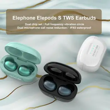Elephone Elepods S TWS bluetooth Earbuds Mini HiFi Stereo Earphone Dual Mic Noise Cancelling Waterproof Sports Headset AAC APT
Elephone Elepods S TWS bluetooth Earbuds Mini HiFi Stereo Earphone Dual Mic Noise Cancelling Waterproof Sports Headset AAC APT