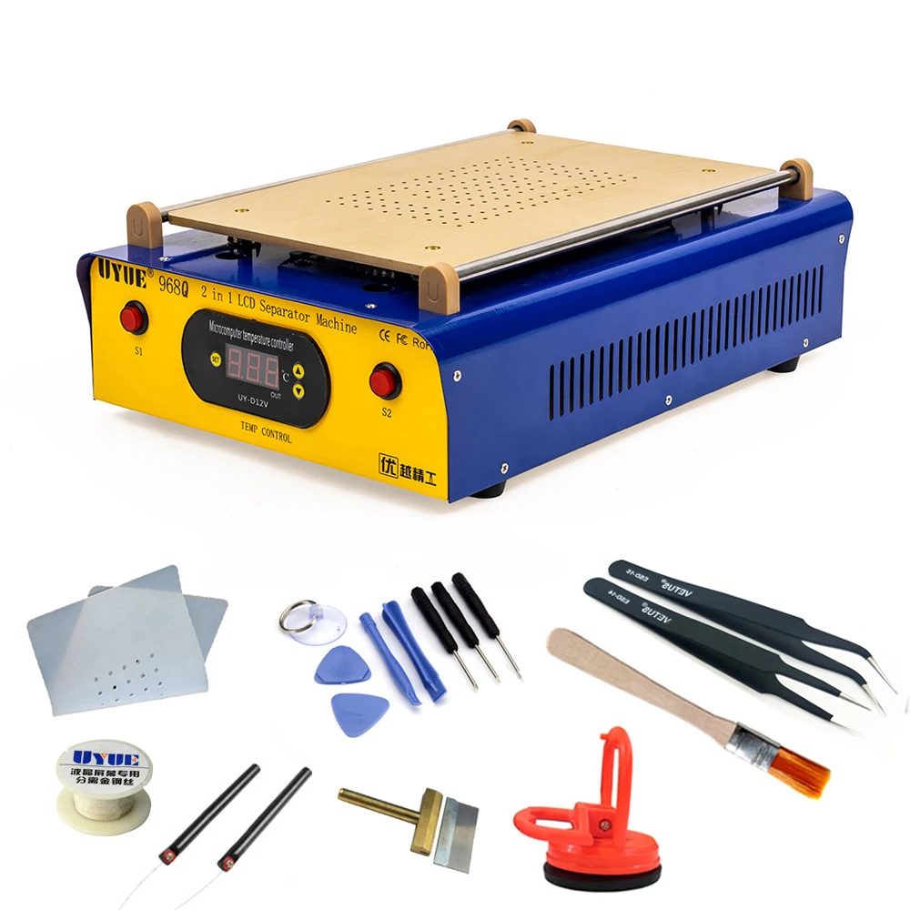 968Q Build-In Vacuum Pump 14-Inch LCD Screen Repair Separator Machine For Phone iPhone iPad Tablet Glass Separator Repair
968Q Build-In Vacuum Pump 14-Inch LCD Screen Repair Separator Machine For Phone iPhone iPad Tablet Glass Separator Repair