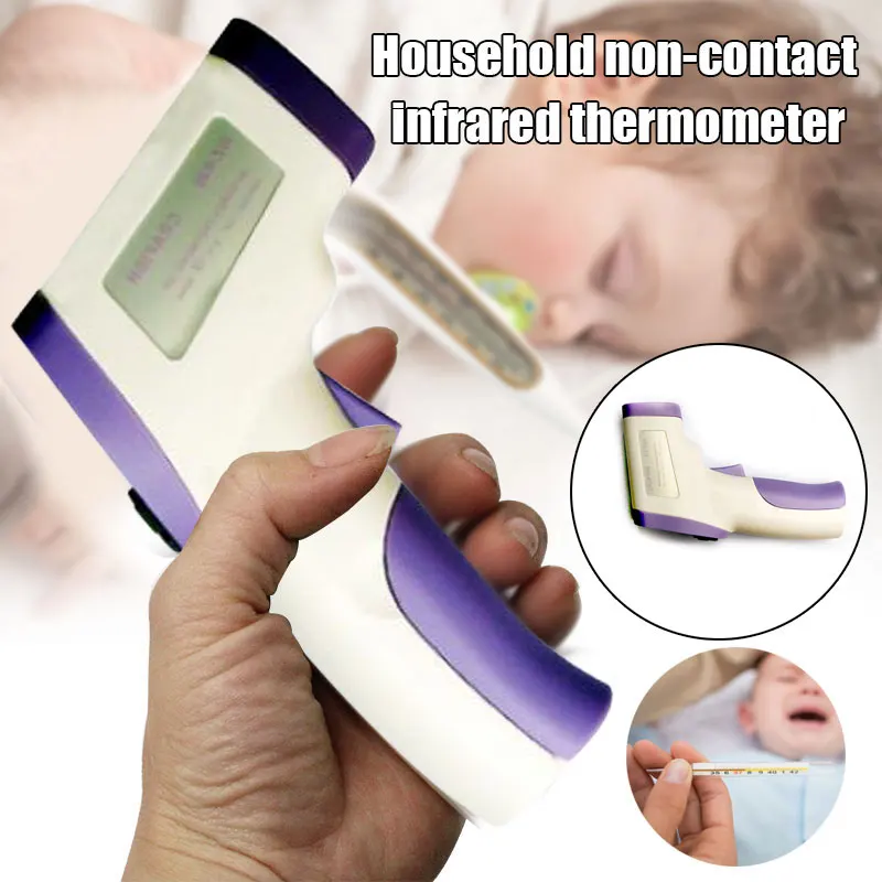 Infrared Thermometer LCD Display No-contact Digital Thermometers for Forehead Body Temperature Meter KQS8
Infrared Thermometer LCD Display No-contact Digital Thermometers for Forehead Body Temperature Meter KQS8