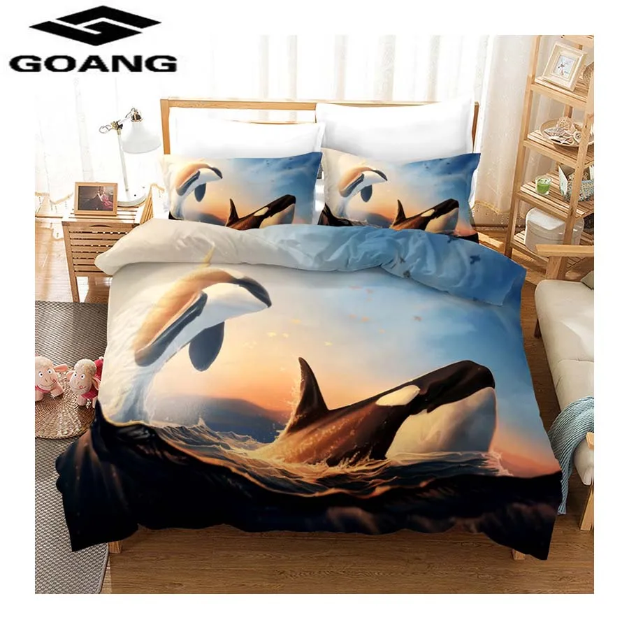 GOANG 3d bedding sets Animal scenery series Duvet Cover Pillowcase 2/3PCS home textiles luxury bedding sets Ocean beach dolphins
GOANG 3d bedding sets Animal scenery series Duvet Cover Pillowcase 2/3PCS home textiles luxury bedding sets Ocean beach dolphins