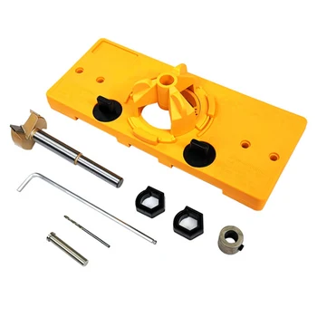 Hinge Drilling 35mm Hand Tools Locator Hole Opener Easy Operate Guide Cup Manual DIY Woodworking TSH Shop
Hinge Drilling 35mm Hand Tools Locator Hole Opener Easy Operate Guide Cup Manual DIY Woodworking TSH Shop