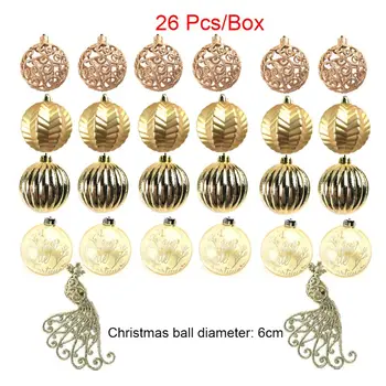 26pcs/box 6/8cm Christmas Ball Hanging Xmas Tree Ornaments Wedding Party Home Decoration
26pcs/box 6/8cm Christmas Ball Hanging Xmas Tree Ornaments Wedding Party Home Decoration