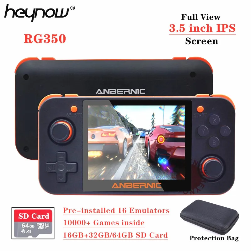 HEYNOW RG350 Linux System Retro Game Console 3.5inch IPS Screen RG 350 Handheld Game Player 32G/64G Card 10000+ Game 16 Emulator
HEYNOW RG350 Linux System Retro Game Console 3.5inch IPS Screen RG 350 Handheld Game Player 32G/64G Card 10000+ Game 16 Emulator