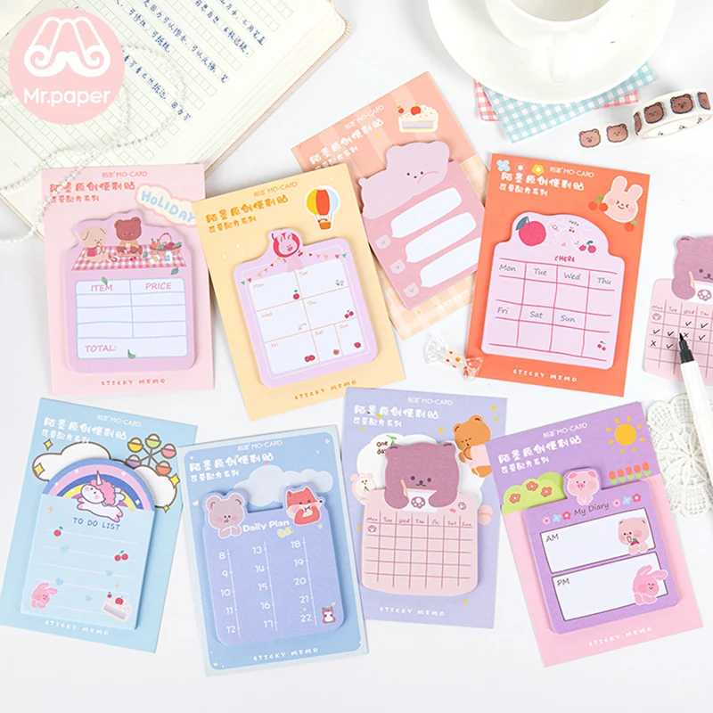 30pcs/pad Animal Daily Life Memo Pad Sticky Notes Notepad Diary Creative Stationery Self-Stick Note Memo Pads to do list
30pcs/pad Animal Daily Life Memo Pad Sticky Notes Notepad Diary Creative Stationery Self-Stick Note Memo Pads to do list