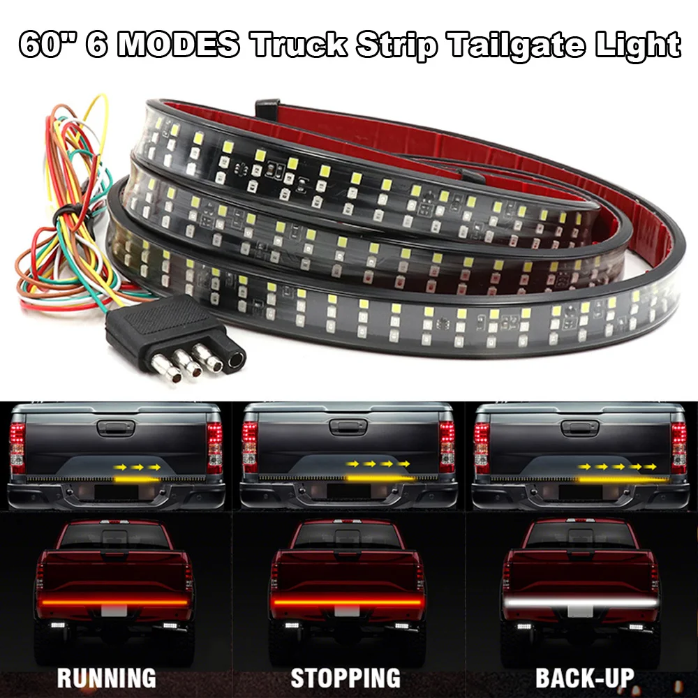 60" Car Truck Running Light Strip Bar 3Row Reverse Brake Turn Signal Tail Lamp deviation for the data.
60" Car Truck Running Light Strip Bar 3Row Reverse Brake Turn Signal Tail Lamp deviation for the data.