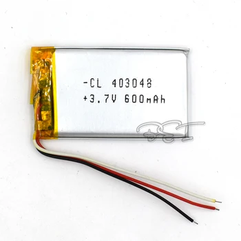 5Pcs 3.7V 600mAh Li-Po Li Ion Rechargeable Battery 403048 3 Wire Lithium Polymer Cells For Reader MP4 MP5 GPS PSP Mobile Bluetoo
5Pcs 3.7V 600mAh Li-Po Li Ion Rechargeable Battery 403048 3 Wire Lithium Polymer Cells For Reader MP4 MP5 GPS PSP Mobile Bluetoo