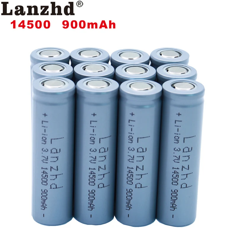 12pcs 14500 900mAh 3.7V Li-ion Rechargeable Batteries AA Battery Lithium Li ion Cell for Led Flashlight Headlamps Torch Mouse
12pcs 14500 900mAh 3.7V Li-ion Rechargeable Batteries AA Battery Lithium Li ion Cell for Led Flashlight Headlamps Torch Mouse