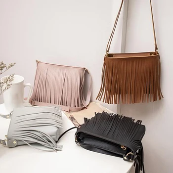 Fashion Small Shoulder Bag For Women Messenger Bags Ladies Retro PU Leather Handbag Purse With Tassels Female Crossbody Bag
Fashion Small Shoulder Bag For Women Messenger Bags Ladies Retro PU Leather Handbag Purse With Tassels Female Crossbody Bag