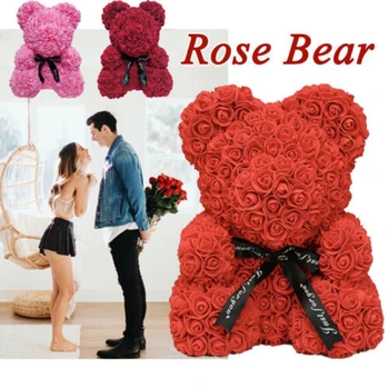 HOT Valentines Day Gift 40cm Red Rose Teddy Bear Rose Flower Artificial Decoration Christmas Gifts Women Valentines Gift
HOT Valentines Day Gift 40cm Red Rose Teddy Bear Rose Flower Artificial Decoration Christmas Gifts Women Valentines Gift