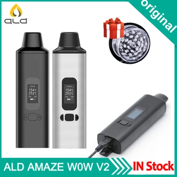 Original ALD AMAZE W0W V2 Dry Herb Vaporizer 1800mAh Battery Herbal Vape Kit Ceramic Heating Chamber vaporizer VS ALD AMAZE
Original ALD AMAZE W0W V2 Dry Herb Vaporizer 1800mAh Battery Herbal Vape Kit Ceramic Heating Chamber vaporizer VS ALD AMAZE