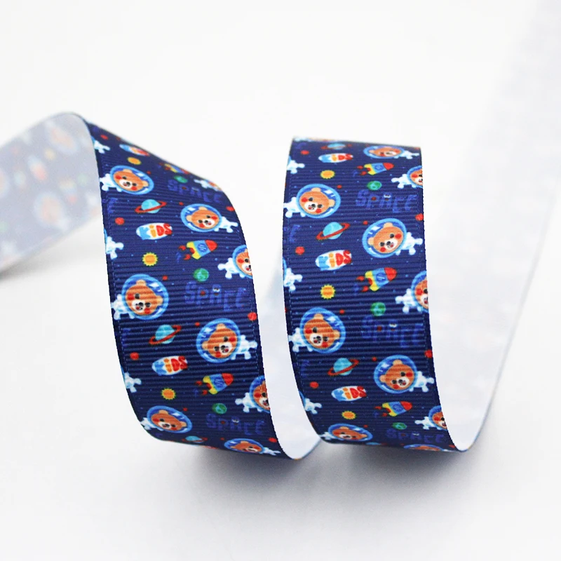 Space bear printed grosgrain ribbon 75/38/25/22/16 10/25/50 yards wedding decorative ribbons DIY craft webbing
Space bear printed grosgrain ribbon 75/38/25/22/16 10/25/50 yards wedding decorative ribbons DIY craft webbing