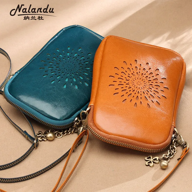 Nalan Du Leather Phone Bag Women's 2020 New Style Mini Shoulder Bag Women's Bag Oil Wax Cowhide Leather Single-shoulder Bag
Nalan Du Leather Phone Bag Women's 2020 New Style Mini Shoulder Bag Women's Bag Oil Wax Cowhide Leather Single-shoulder Bag