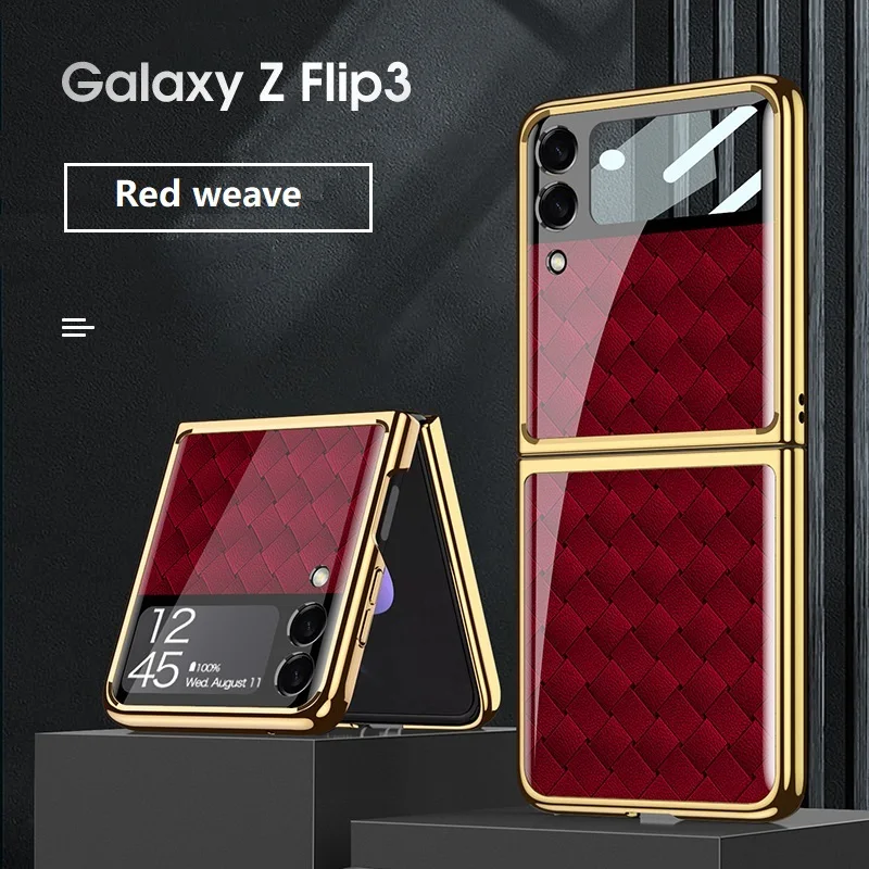 Luxury Tempered Glass Case for Samsung Galaxy Z Flip 3 Cover Luxury Plating Camera Shockproof Shell for Samsung Z Flip 3 Case
Luxury Tempered Glass Case for Samsung Galaxy Z Flip 3 Cover Luxury Plating Camera Shockproof Shell for Samsung Z Flip 3 Case