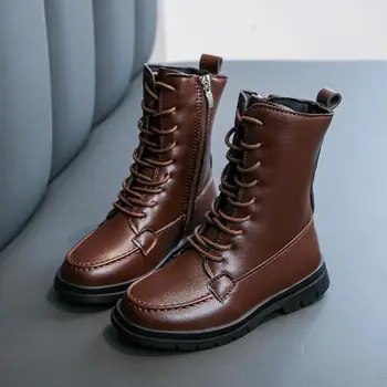 PU Leather Children Martin Boots High Quality Boys Girls Sport Shoes Fashion Embroidered Soft Non-slip Ankle Kids Fashion Boots
PU Leather Children Martin Boots High Quality Boys Girls Sport Shoes Fashion Embroidered Soft Non-slip Ankle Kids Fashion Boots