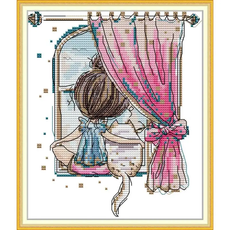 Little Girl and Fat Cat Patterns Cross Stitch Kit Counted Printed Canvas 11CT 14CT Stamped Needlework Set Concert Embroidery Kit
Little Girl and Fat Cat Patterns Cross Stitch Kit Counted Printed Canvas 11CT 14CT Stamped Needlework Set Concert Embroidery Kit