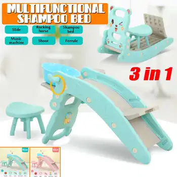 3 In 1 Multifunction Shampoo Bed slide Small Seat Baby Rocking Horse with Kid Toys Music Indoor Home Baby Playground
3 In 1 Multifunction Shampoo Bed slide Small Seat Baby Rocking Horse with Kid Toys Music Indoor Home Baby Playground