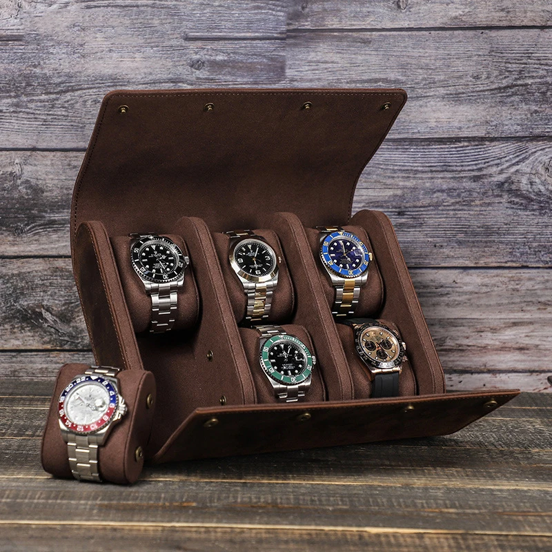 6 Slots Leather Watch Storage Box Chic Portable Vintage Watch Box Watch Case Watch Organizers Holder for Gift
6 Slots Leather Watch Storage Box Chic Portable Vintage Watch Box Watch Case Watch Organizers Holder for Gift