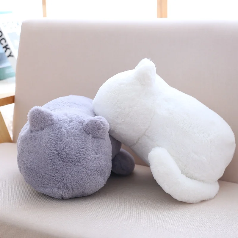 

Kawaii Back View Cat Plush Toys Staffed Cute Shadow Dolls Kids Gift Lovely Animal 3 Colors Home Decoration Soft Pillows