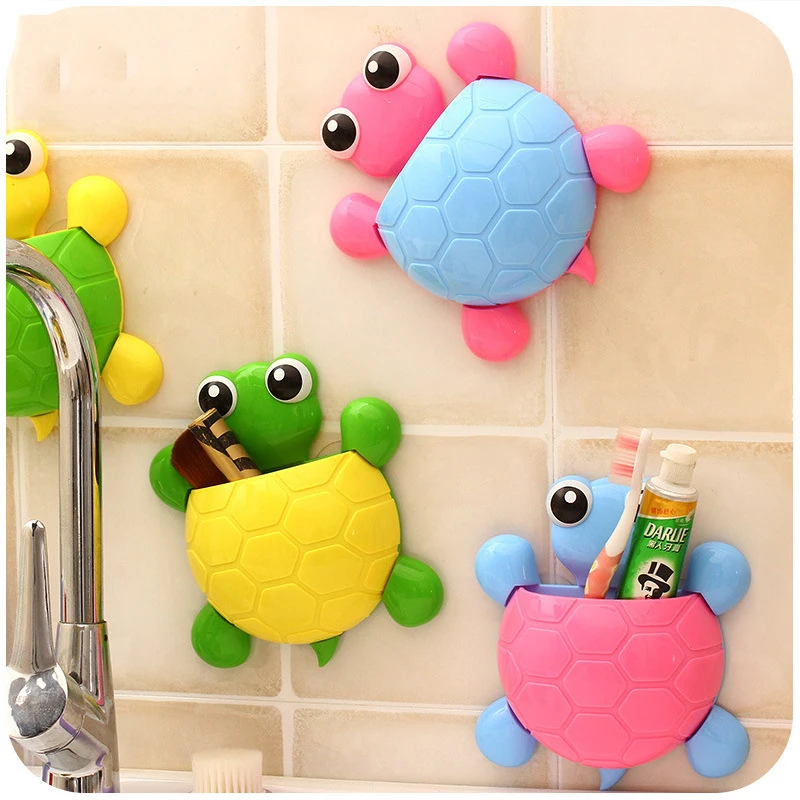 Turtle Toothbrush Holder Powerful 3 Suction Cup Toothbrush Cartoon Toothpaste Holder Kitchen Bathroom Accessories
Turtle Toothbrush Holder Powerful 3 Suction Cup Toothbrush Cartoon Toothpaste Holder Kitchen Bathroom Accessories
